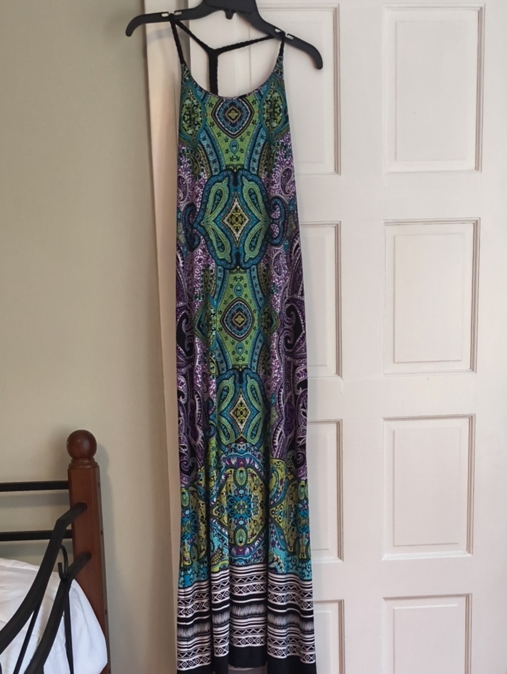 ABS Silver Label Purple & Black Printed Dress
